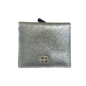 Kate spade silver glitter mini wallet